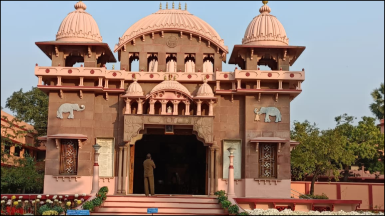 Main temple of Nimpith Sri Ramakrishna Ashram South 24 Parganas